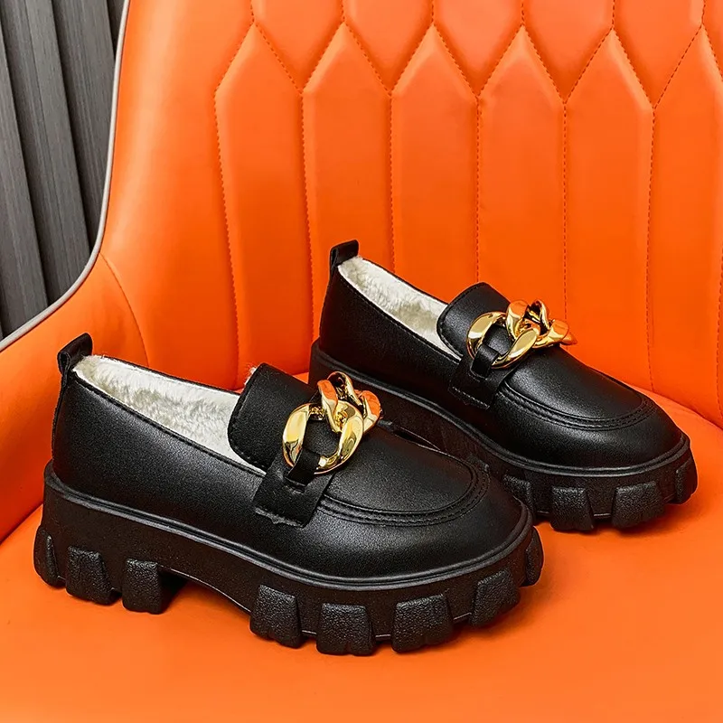 

Женские лоферы на плоской платформе с металлическим украшением, повседневная женская обувь в британском стиле, женские Туфли Мэри Джейн, же...