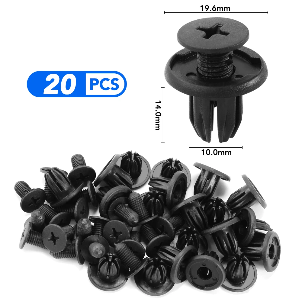 Заклепки винт для бампера зажимы пуш-типа Chevrolet Cruze Aveo Captiva Niva Spark Orlando Epica Sail Sonic 10 мм