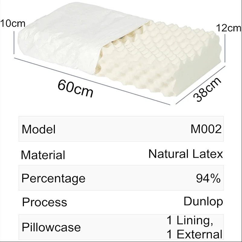 Коррекционным подушки XL 62X37 см Таиланд чистый натуральный ортопедический латекс