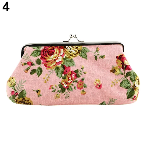 

Flower Pattern Hasp Women Coin Purse Money Bag Case Wallet Keys Card Pouch Pattern Handbag Monederos Para Mujer Monedas Purse