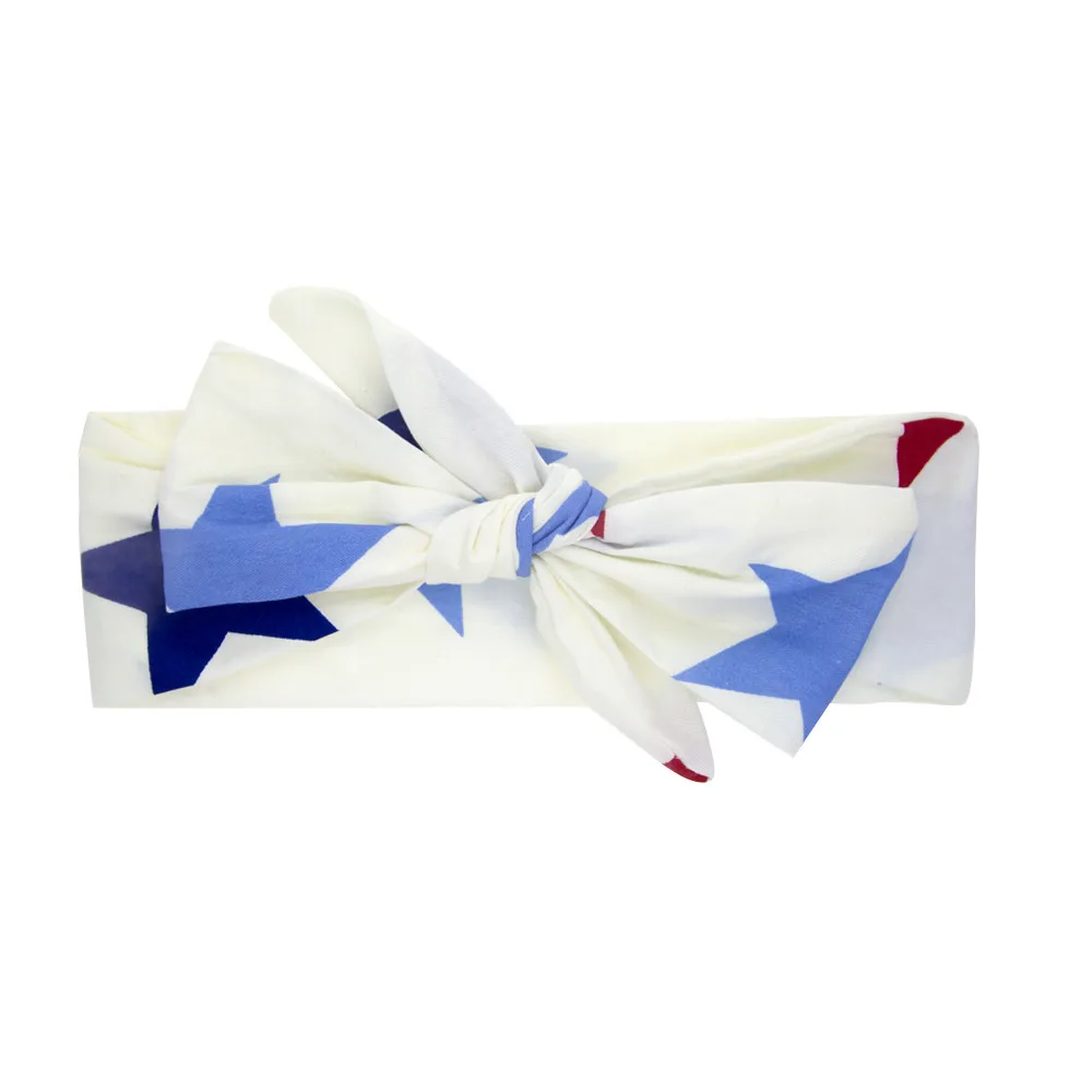 

Hair accessories American Flag Headband Hair Bow Elastic Hairband For Independence Day accessories summer