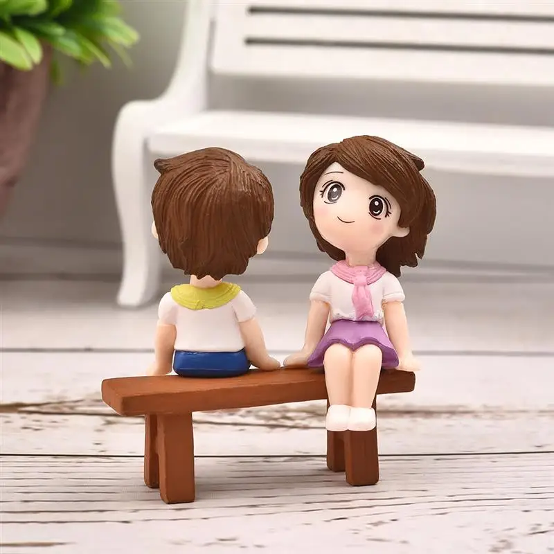 1 комплект для влюбленных пар миниатюрный пейзаж DIY орнамент садовый кукольный