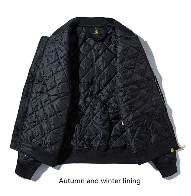 New autumn winter thickened baseball uniform jacket for men women tide brand hip-hop flight suit wild spring  autumn thin jacket