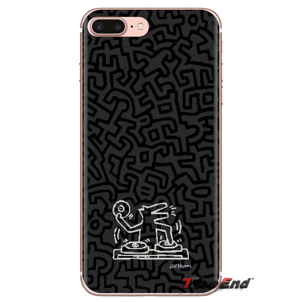 Чехол для телефона Кит Харинг работает с цветным принтом huawei Honor 7X V10 6C V9 6A играть 9