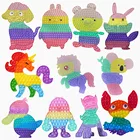 Гигантский Размер большая игра Непоседа игрушка Poppit Push Bubble Popper Непоседа сенсорные игрушки для родителей-ребенка время интерактивная игра игрушка XXL