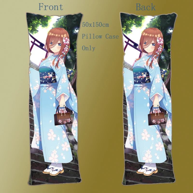 Дакимакура с аниме тела подушку Чехол очень женственный и Quintuplets Накано Мику