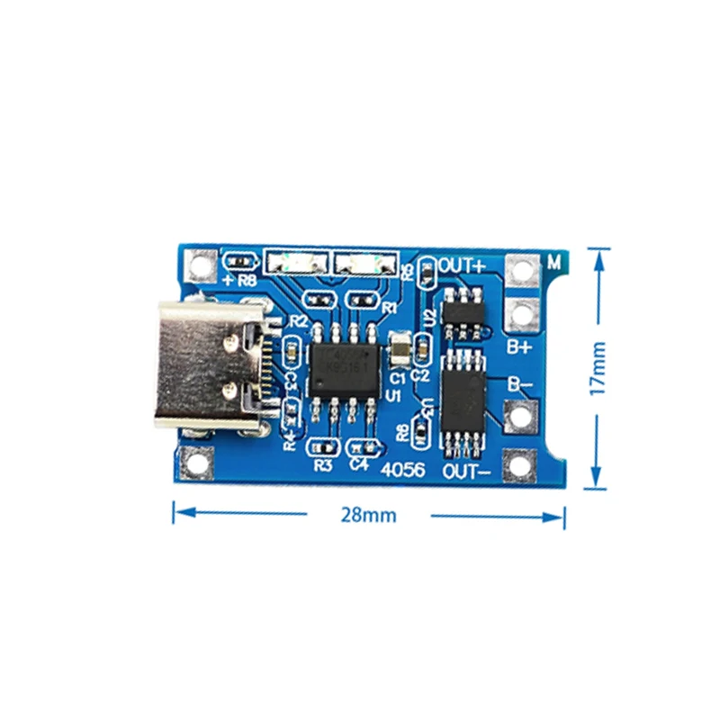 18650 Type-C Type-c/Micro USB 5V 1A 18650 TP4056 модуль зарядного устройства литиевой батареи зарядная плата с защитой двойные функции 1A li-ion - Цвет: 18650 Type-C