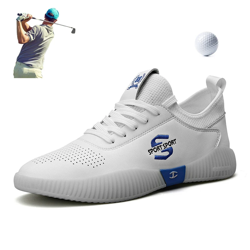 

Golf Shoes Men Non-slip Cow Muscle Light Golf Trainers for Men Waterproof Outdoor Athletic Sneakers Training Sport Shoes Male
