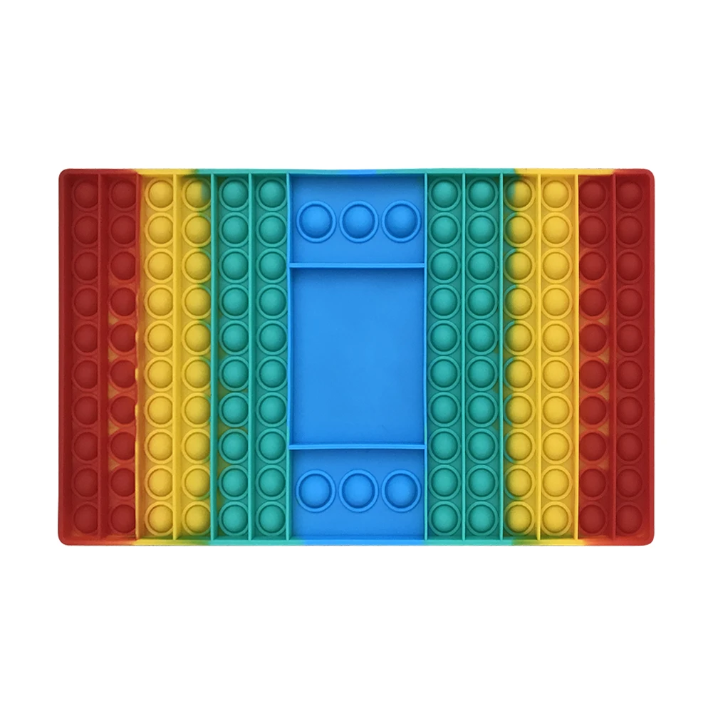 

Game Fidget Toy Rainbow Chess Board Push Bubble Fidget Sensory Toys for Parent-Child Time Interactive Game Toy Autism Needs