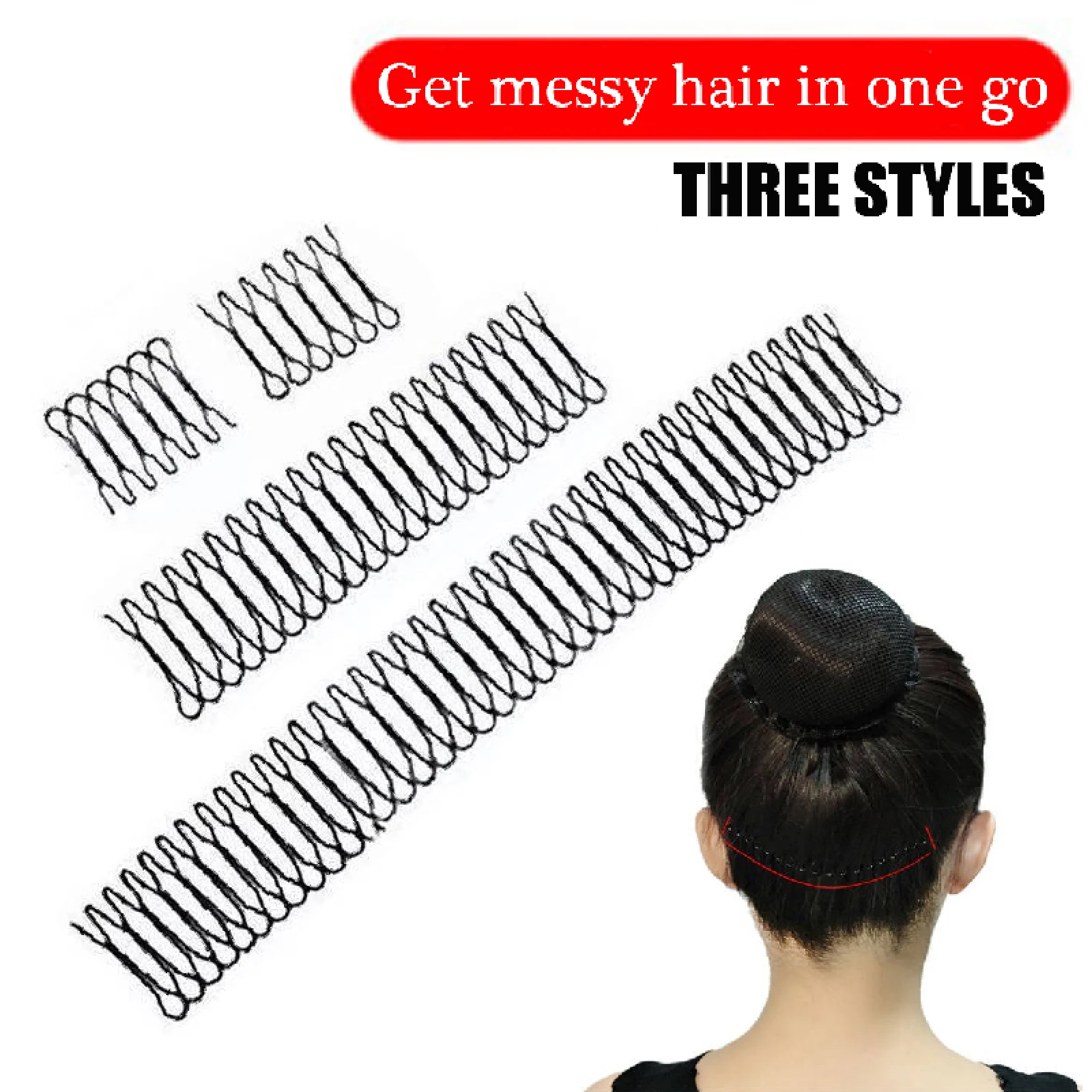 

LVHAN Women U Shape Hair Styling Comb Fixed Combs Hair Finishing Clip Invisible Comb Teeth Extra Hair Holder