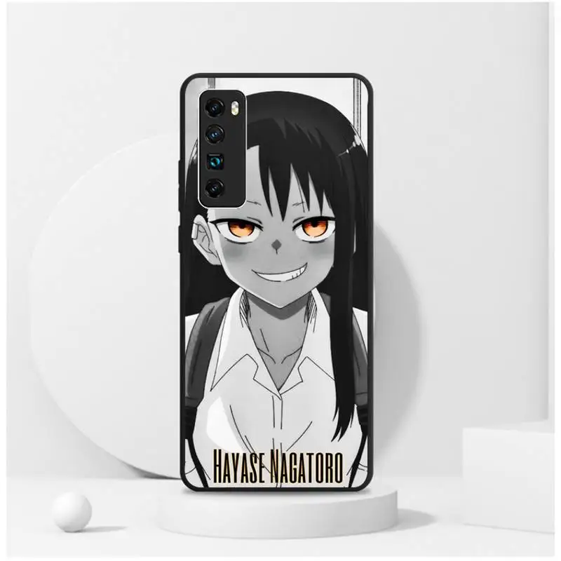 

Nagatoro San Anime Aesthetic Black Phone Case For Xiaomi 8 9 9t Pro A2 10 lite MIX 2 2S 3 note 10 pro Nax Fundas Cover