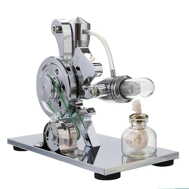 

Hot Air Stirling Engine Model Electric Generator Physics Experiment Steam Power Toy Design Gifts