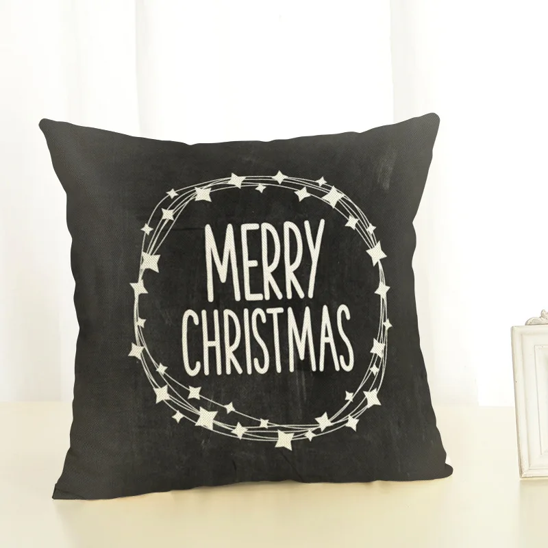 Рождественская деаксационная наволочка для подушки праздник елка дивана