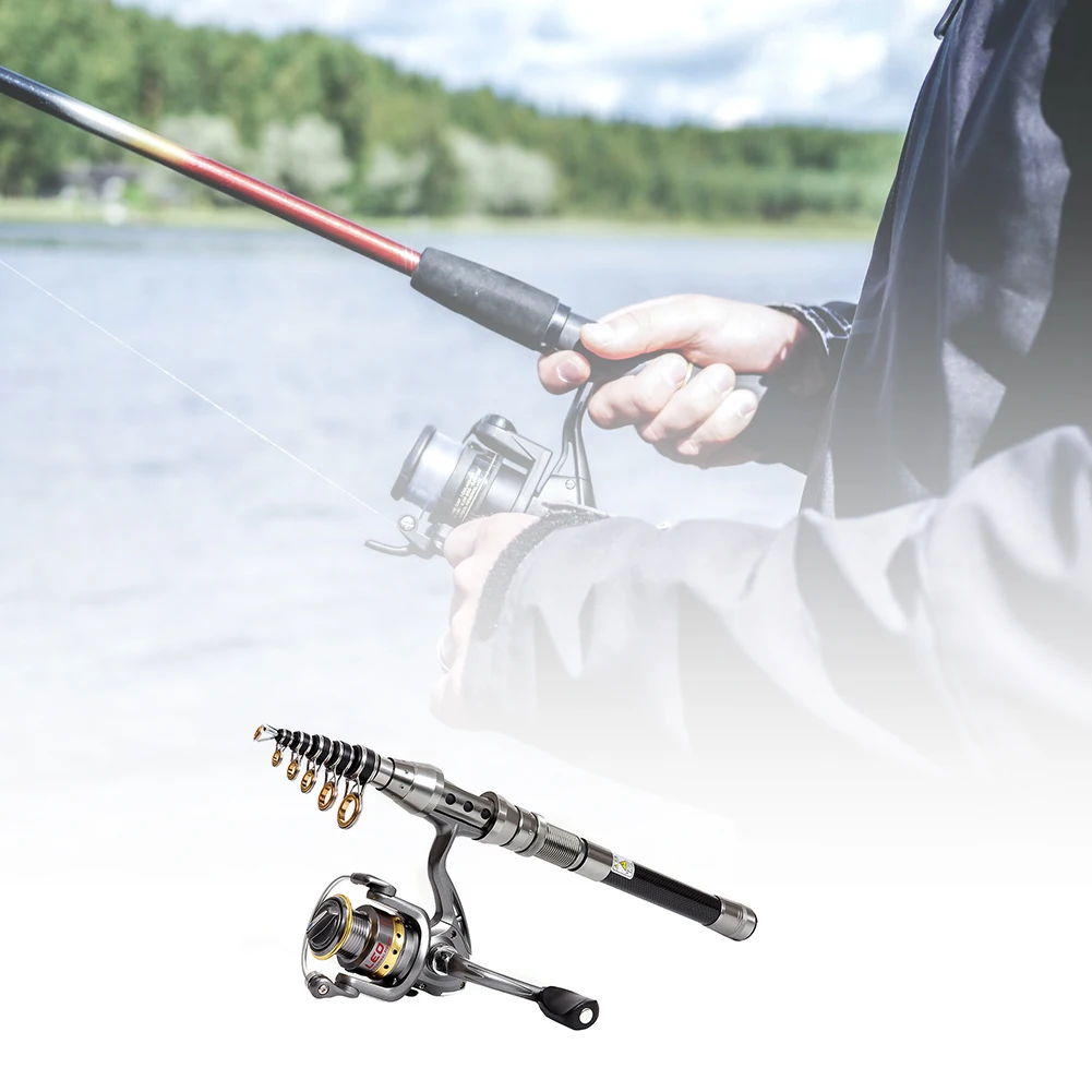 

Fishing Rod Sea Fishing Gear Telescopic Rod Reel Combos Portable 2.1M Glass Fiber Fishing Pole Silver 2PCS Fishing Goods