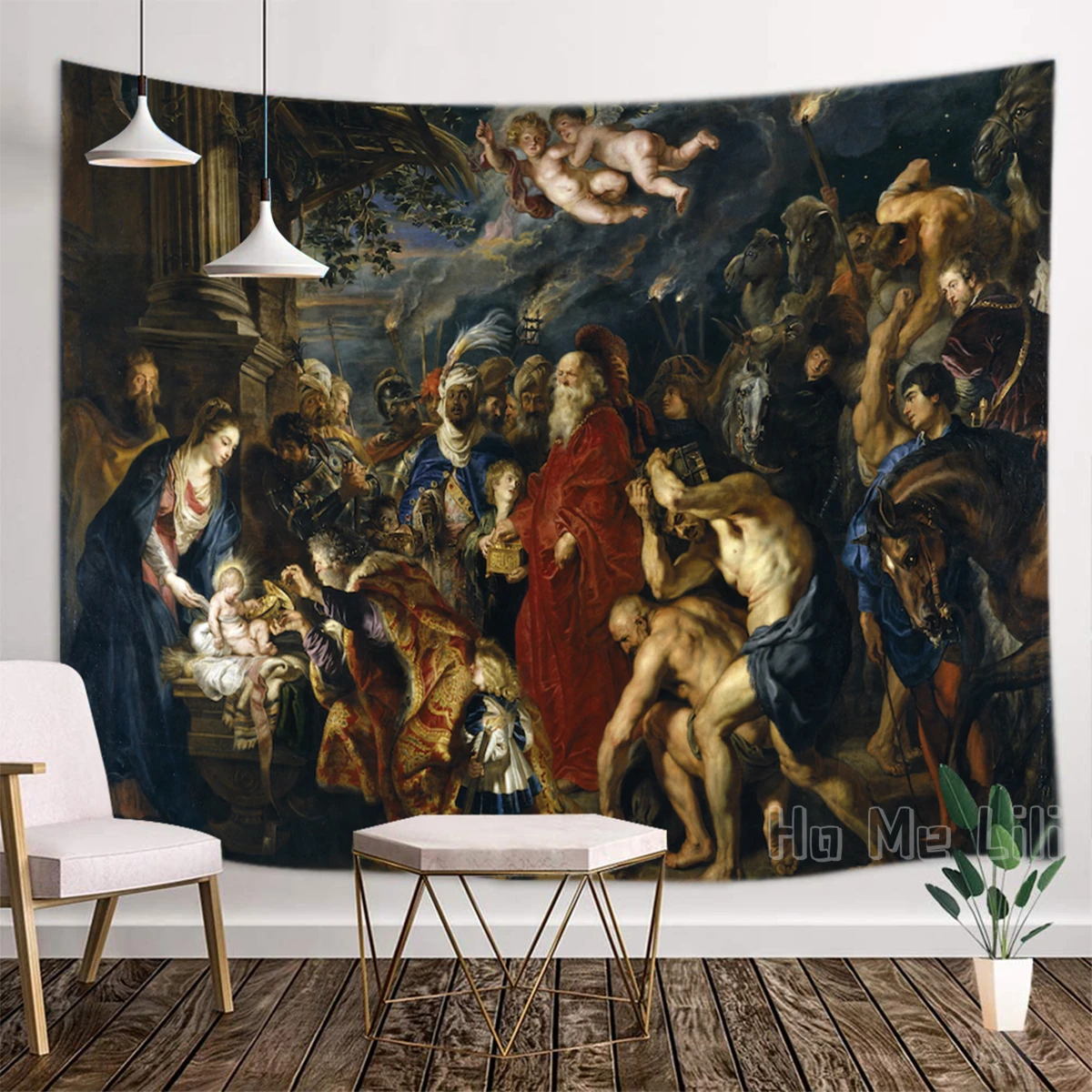 

Jesus Was Born Tapestry Room Accessories Wall Hanging