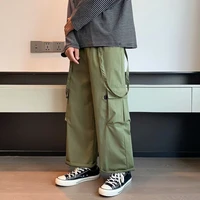 dimi man jogger pants male oversize hip hop trousers korean cargo pants for men streetwear casual pant autumn elastic waist