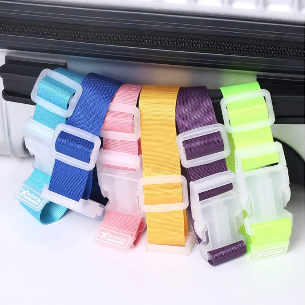 

Travel Suitcase Bag Luggage Straps Luggage Accessories Adjustable Hanging Buckle Straps Baggage Tie Down Belt Lock Hooks