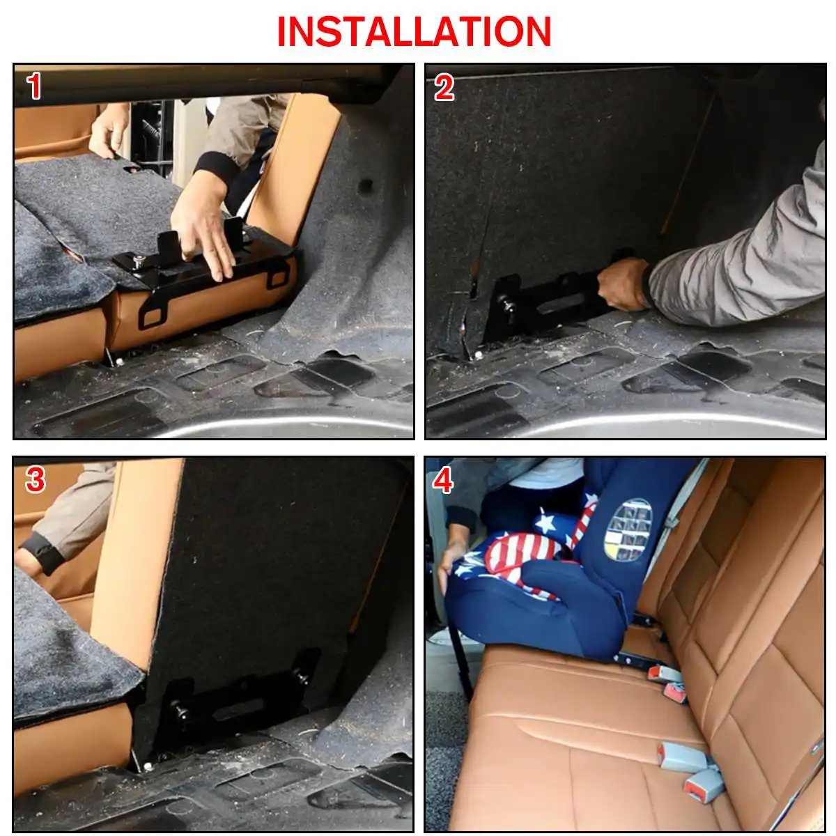 1 шт. Универсальный стальной замок ISOFIX ременной коннектор крепления автомобильного сиденья руководство для безопасности ребенка для внедорожника и хэтчбека.