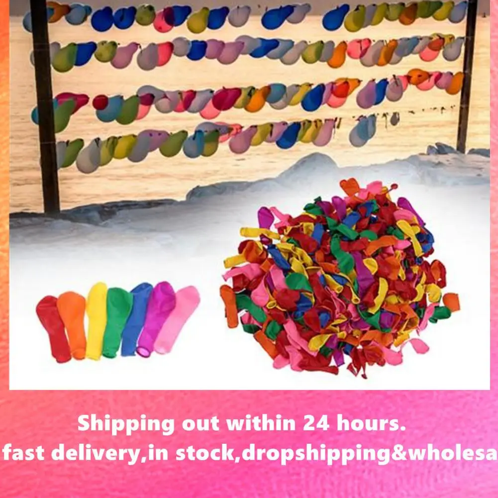 

500pcs Ballons Shooting Game Latex Balloon Small Summer Water Bomb Balls Mixed Color Outdoor Party Wedding Decorative Ballons