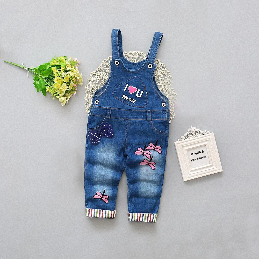 DIIMUU джинсы для маленьких девочек брюки одежда длинные штаны повседневная с