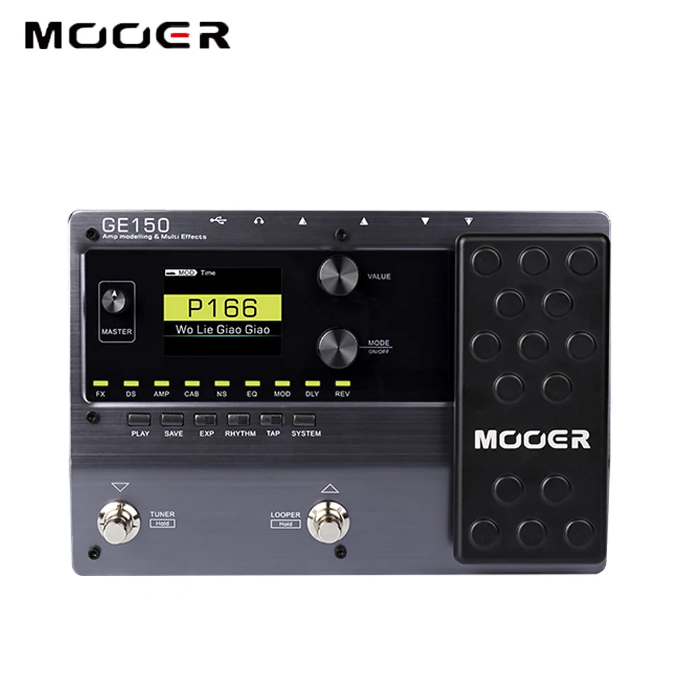 MOOER GE150 AMP Педальный процессор для моделирования гитары с несколькими эффектами 55
