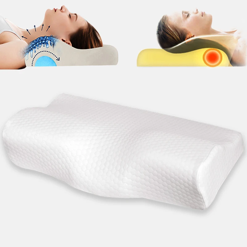 

Orthopedic Latex Cervical Pillow Memory Foam Pillow Neck Protection Slow Rebound Contoured Orthopedic Memory Foam Bedding Pillow