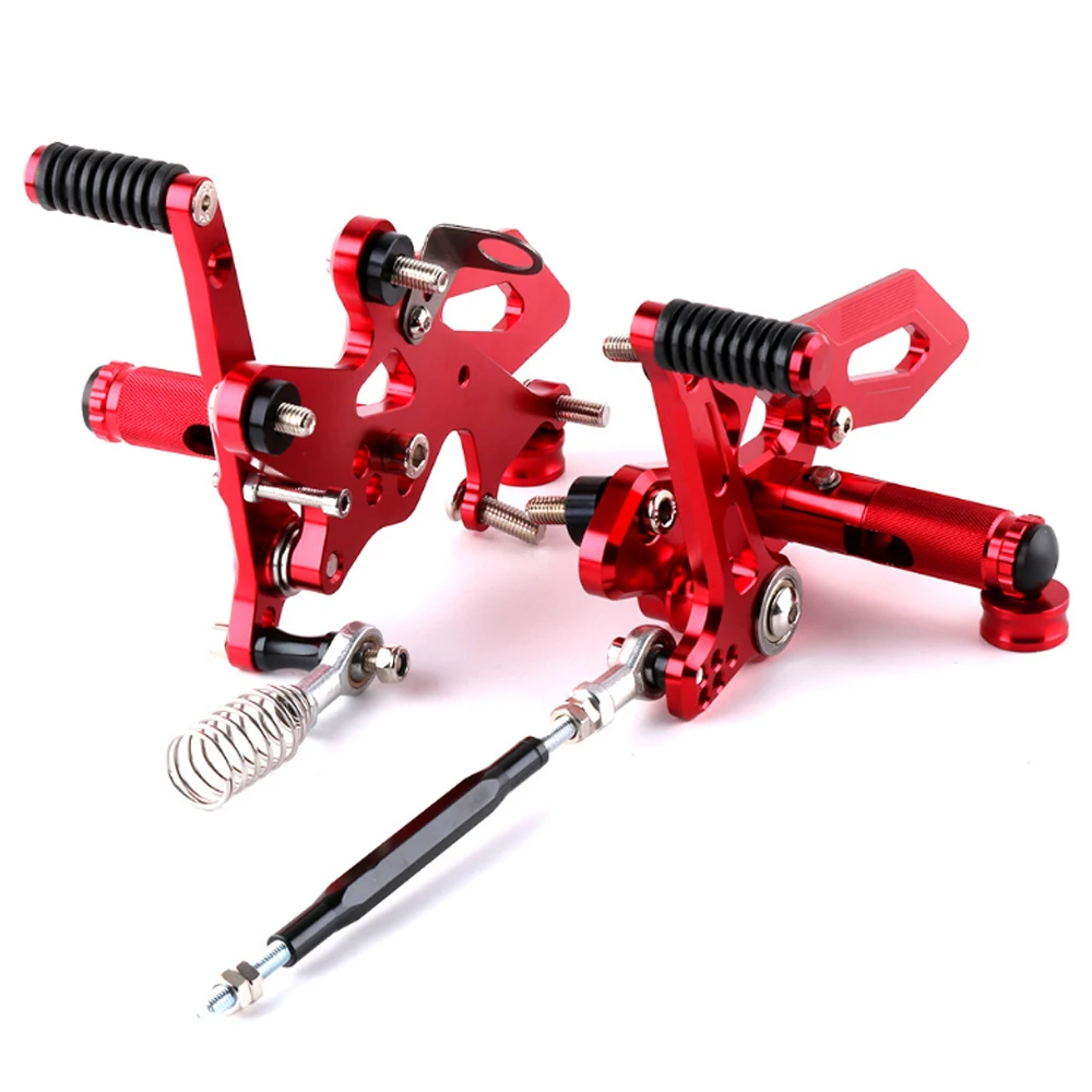 Правая левая подножка мотоцикла CNC Алюминиевые Регулируемые задние наборы для