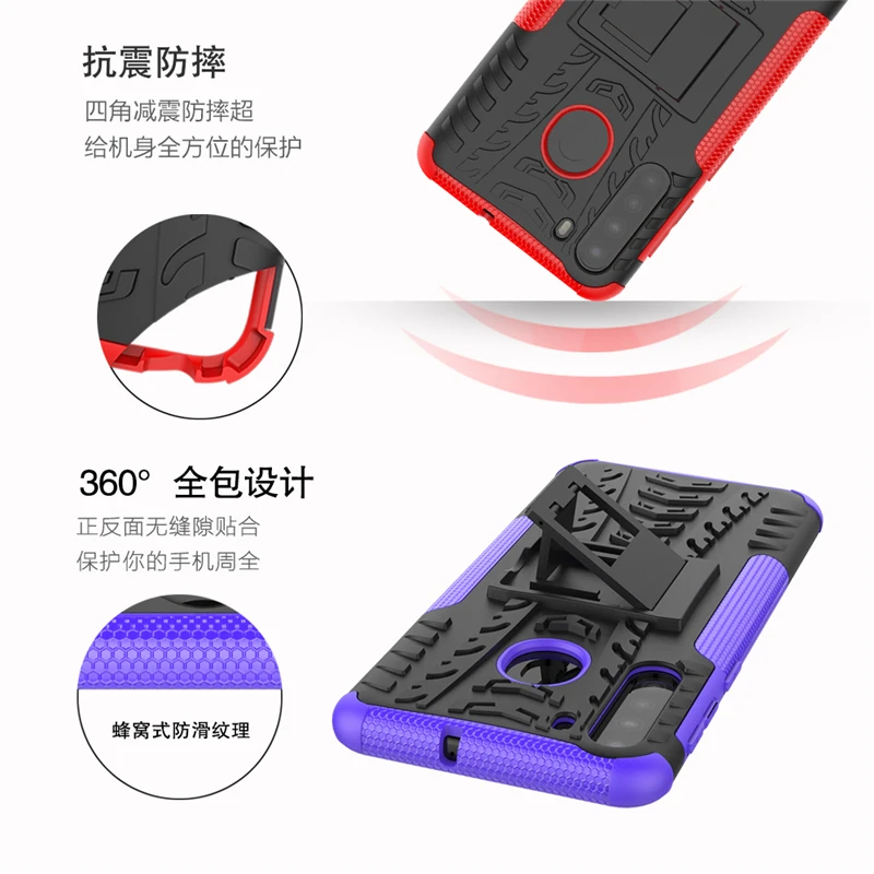 

For Samsung Galaxy A21 Case Robot Heavy Duty Shell Funda Coque Hard Protector Case For Samsung Galaxy A21 Cover For Samsung A21