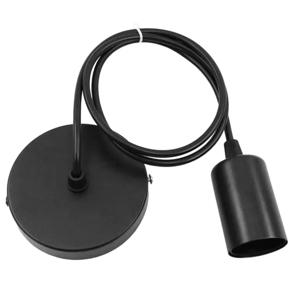 

Metal Retro Iron Ceiling Pendant Light Fitting For Home Kitchen E27 Screw Lamp Holder With 1M Cable For Ceiling(No Bulb)