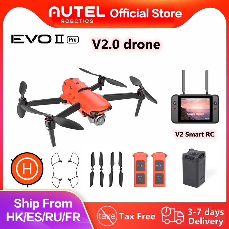 Оригинальный складной Квадрокоптер Autel Robotic EVO II/ Pro V2.0 с камерой GPS 8K Ultra HD видео