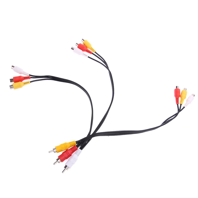 3RCA штекер до 9 RCA гнездовой разъем сплиттер o TV DVD видео кабель адаптера AV шнур для