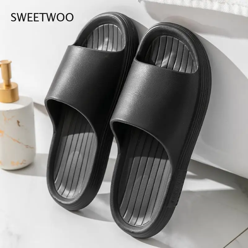 

Женские летние шлепанцы на плоской подошве, однотонные удобные шлепанцы для дома и улицы, сандалии на плоской подошве, 2021