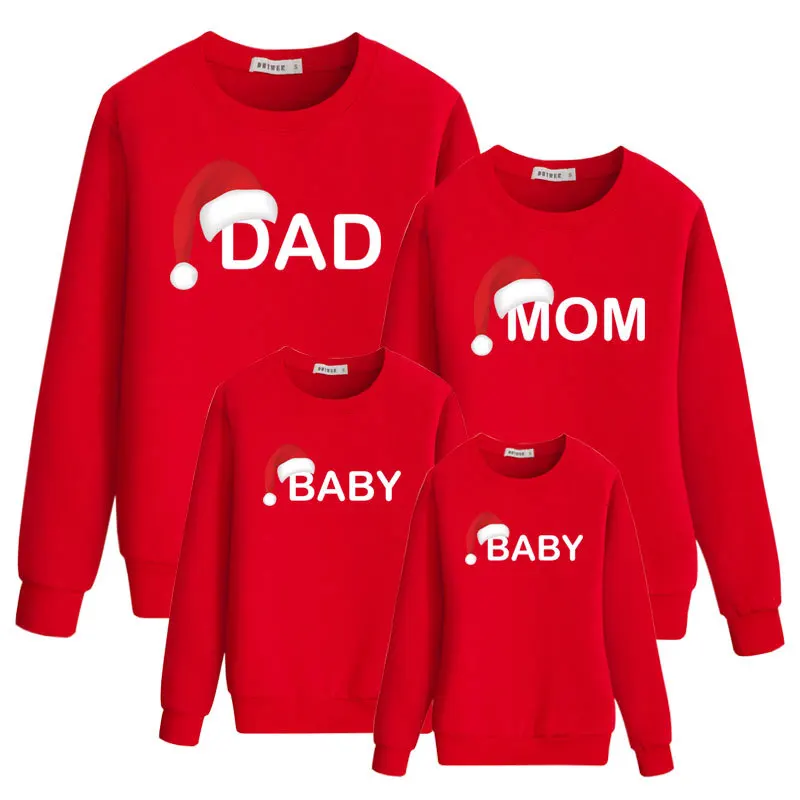 Мама и я папа сын мама дочка толстовка Семейные комплекты свитера хлопок famili look