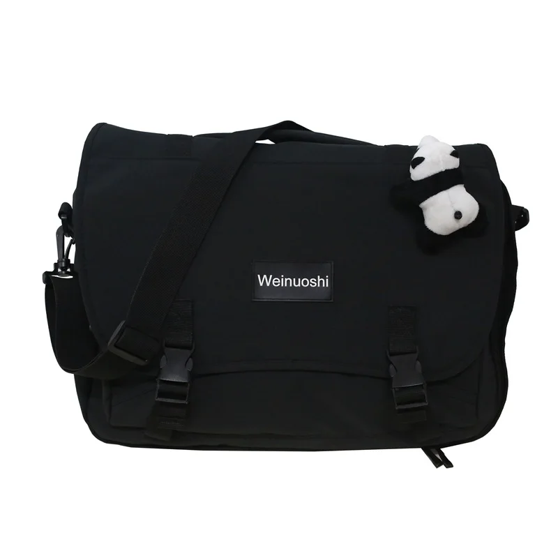 

Модный многофункциональный Вместительный рюкзак, наклонная школьная сумка на плечо для студентов колледжа, простая однотонная дорожная су...