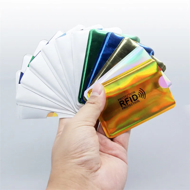 5 шт. Анти Rfid держатель для карт Id банковский Чехол Алюминиевый металлический