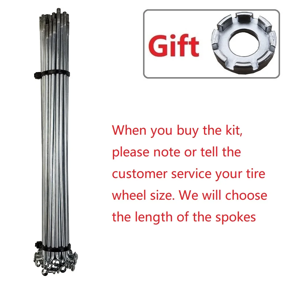 Преобразующий комплект для электрического велосипеда 48 В 1000 Вт/1500 Вт передний и