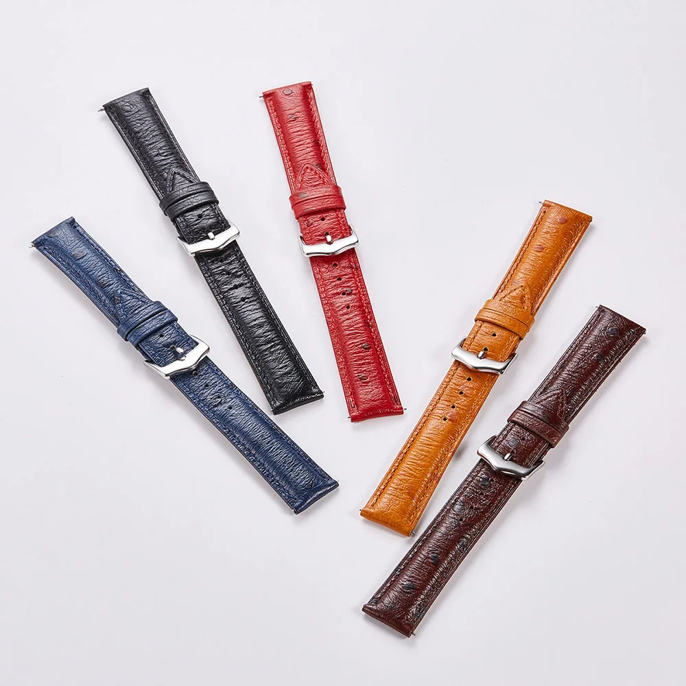 Ремешок Ostrich из натуральной кожи быстросъемный браслет для смарт-часов Huawei GT Series