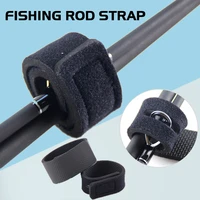 7 pcs fishing rod tie holder strap suspenders fastener hook loop ties fishing rod strapping velcro outdoor fishing gadgets