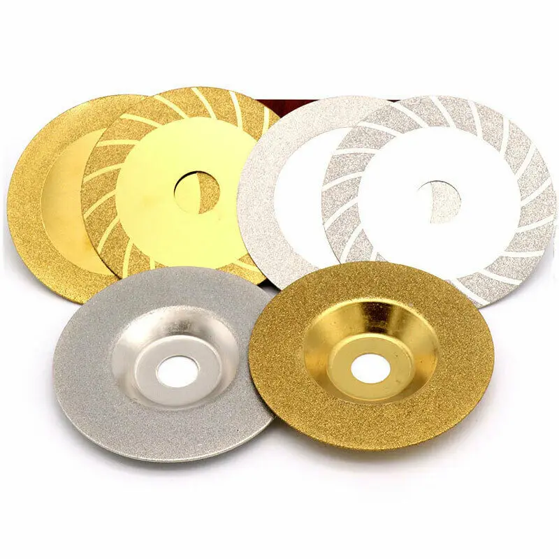 4 100 мм OD Алмазное покрытие режущий диск плоское Колесо Шлифовальные пластины