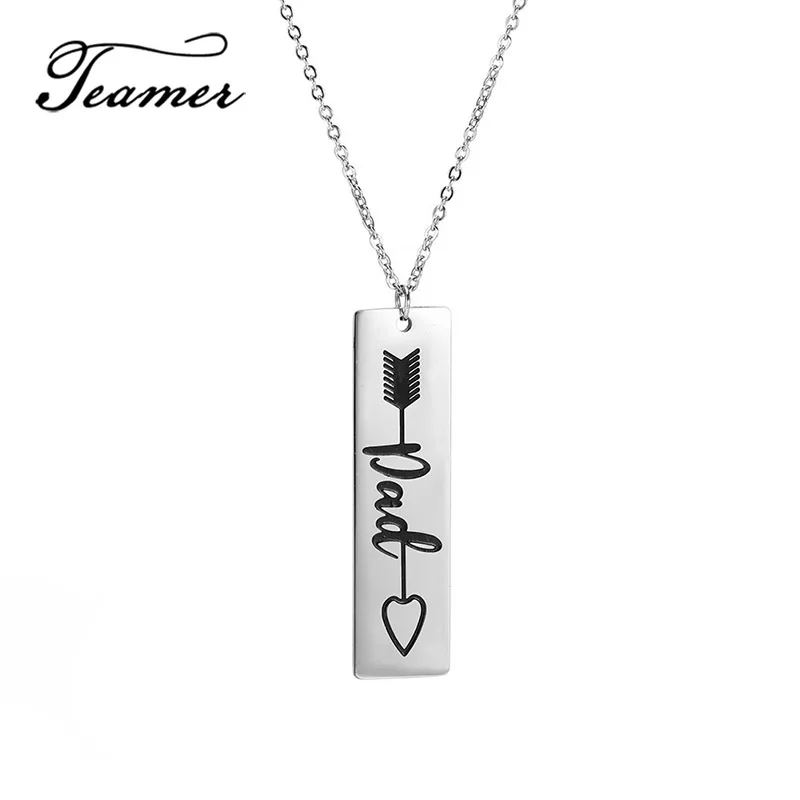 Ожерелье Teamer Family с подвесками для женщин и мужчин ожерелья бирками из
