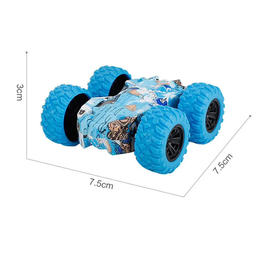 

Kids Car Toys Truck Inertia-double Side Stunt Graffiti Car Baby Boys Super Car Off Road Model Vehicle Children Gift Toys