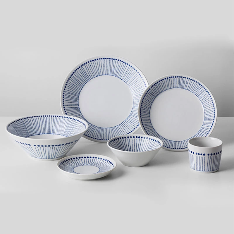 

Japanese Style Ceramic Dinner Plate Household Steak Plate Fruit Plate Restaurant Serving Plate Household Kitchen Tableware