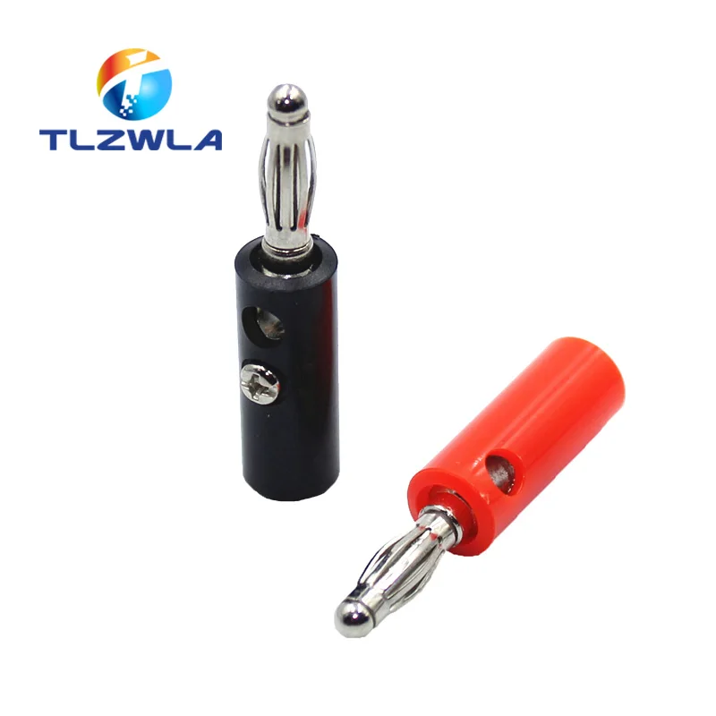 

10 шт., коннекторы для штекеров 4 мм, черный, красный