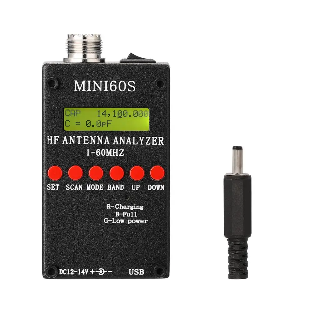 Mini60S 1 60 МГц HF ANT SWR антенный анализатор Измеритель с BT Android APP PC программное