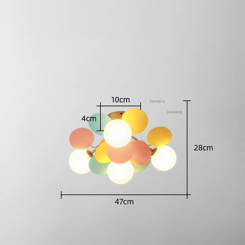 

Nordic Color Flower Ceiling Lighting Glass Ceiling Lamp Indoor Lighting Creative Aisle Bedroom Ceiling Lights Kitchen Fixtures