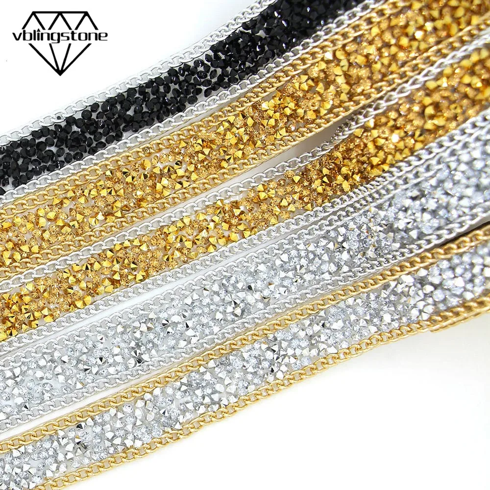 1 ярд Стразы для горячей фиксации бандаж 19 мм отделка из полимерных кристаллов