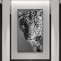black and white leopard panther on the wall art posters and prints animals panther art pictures for living room cuadros