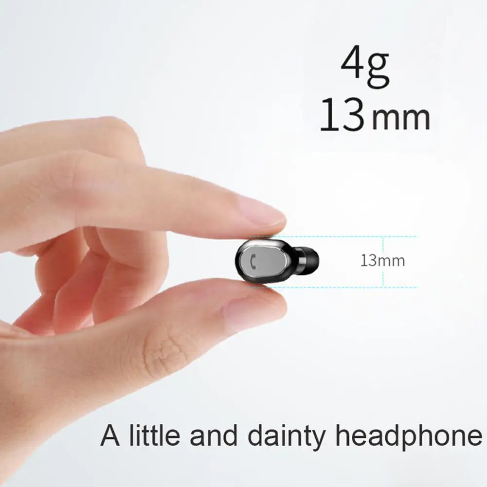 M8 Беспроводные Bluetooth 4 2 наушники в ухо мини компактные с 2200 мАч зарядным отсеком