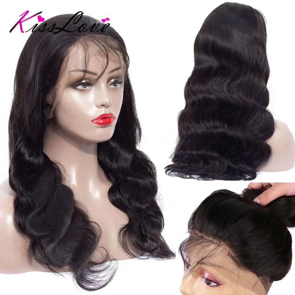 Натуральные волосы Remy Kiss Love с волнистыми волосами 13х4 360 кружевных фронтальных