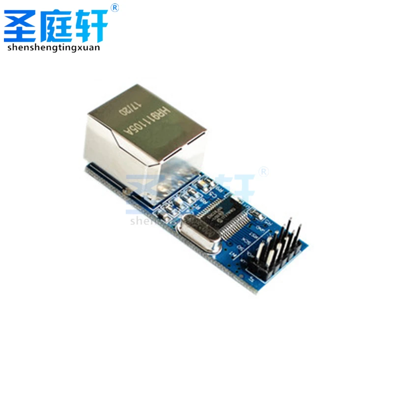 Сетевой модуль интерфейса SPI ENC28J60 Ethernet (мини-версия) для arduino | Электронные